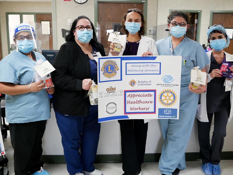Lions Appreciate Front Line Healthcare Workers | Lions Club